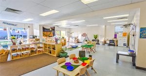 colourful playroom in childcare centre